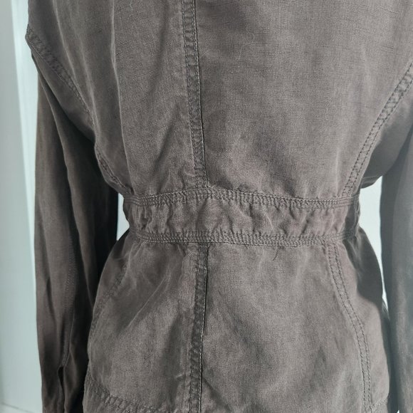 J. Crew Linen/Cotton Blend Utility Jacket, Size S/M - Picture 11 of 12